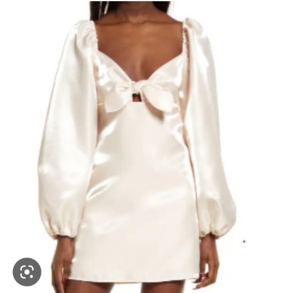 Lulus cream mini dress.
